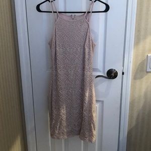 GUESS Lace Light Pink Dress